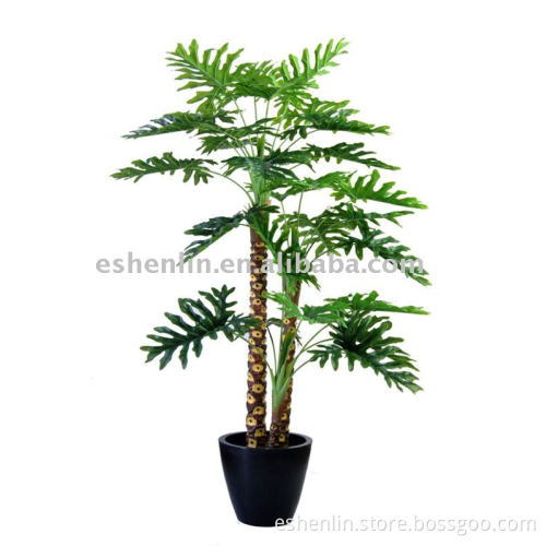 artificial philodendron selloum bonsai plants decorative artificial shrubs bonsai trees